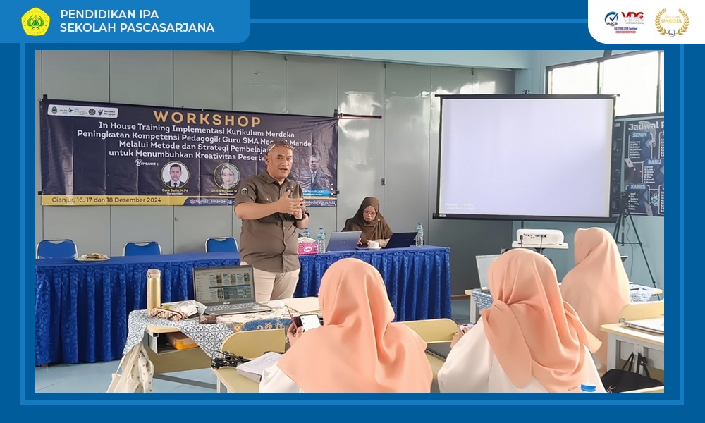 Dr. Irvan Permana, M.Pd: Narasumber In-House Training Implementasi Kurikulum Merdeka di SMA Negeri Mande.