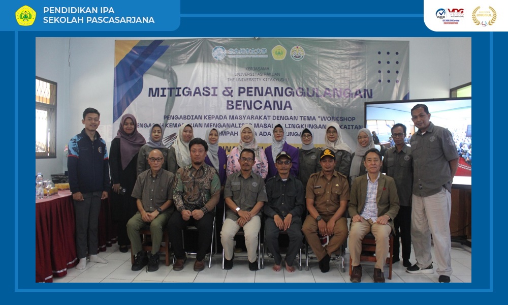 Dosen dan Mahasiswa Prodi Magister Pendidikan IPA mengadakan workshop “Mitigasi dan Penanggulangan Bencana” bagi Siswa SMAN 1 Pangalengan