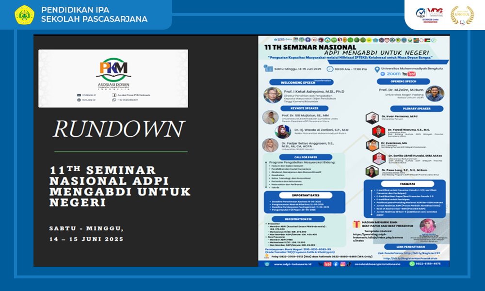 Kerjasama Dengan ADPI Sebagai Cohost The 11th Seminar Nasional ADPI Mengabdi Untuk Negeri