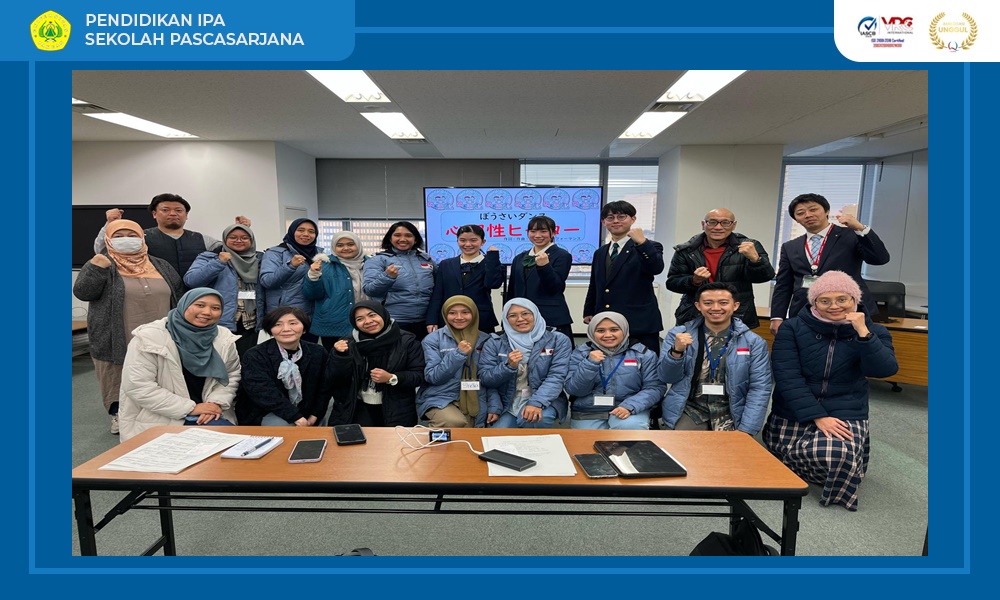 Dua Mahasiswa Magister Pendidikan IPA Unpak Mengikuti Sakura Program Exchange in Science di Kitakyusu University Japan